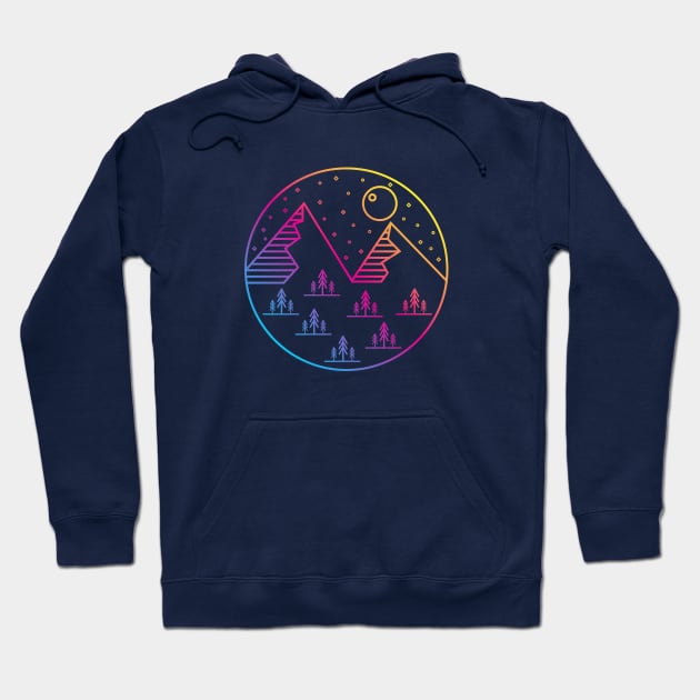 PNW Under the Stars Hoodie by happysquatch